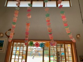 玄関ホールのさくら